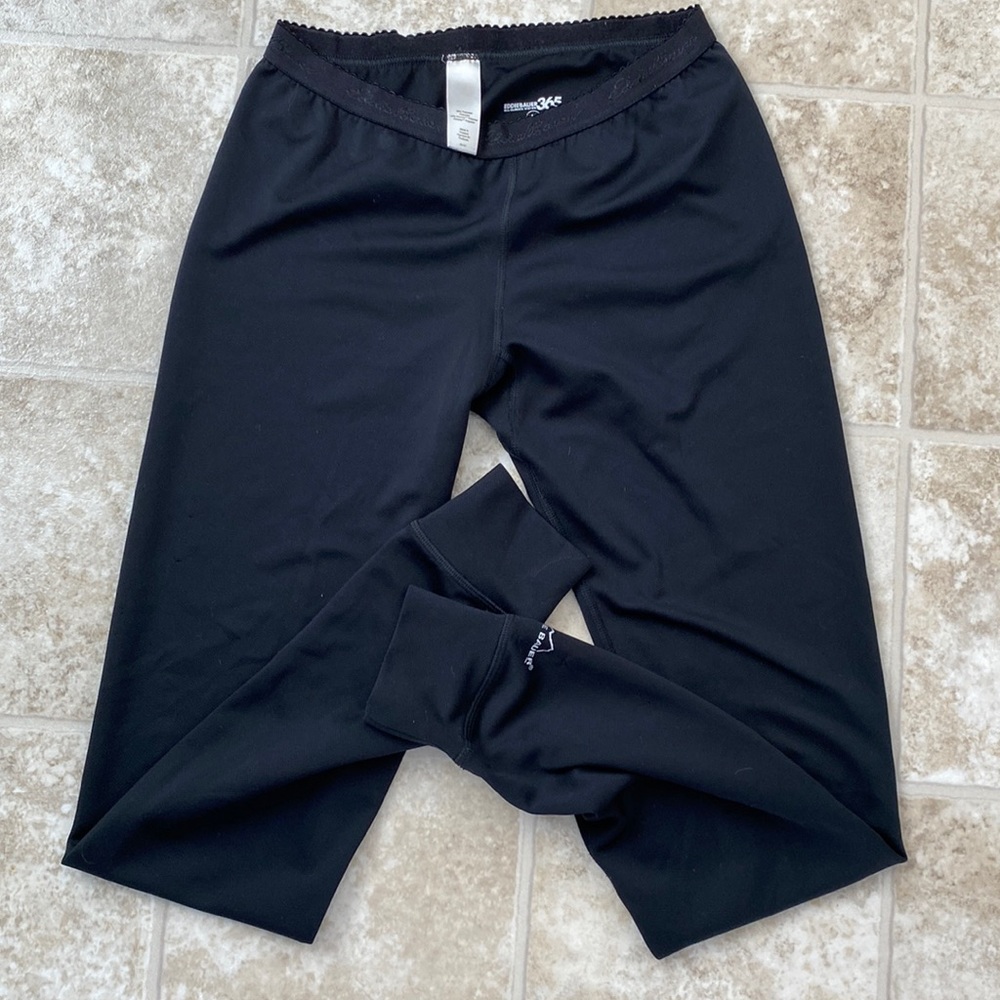 Eddie Bauer black base layer pants Sz XS